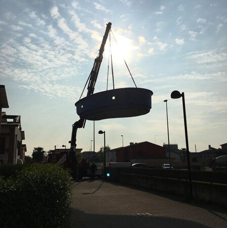 Piscina in vetroresina interrata